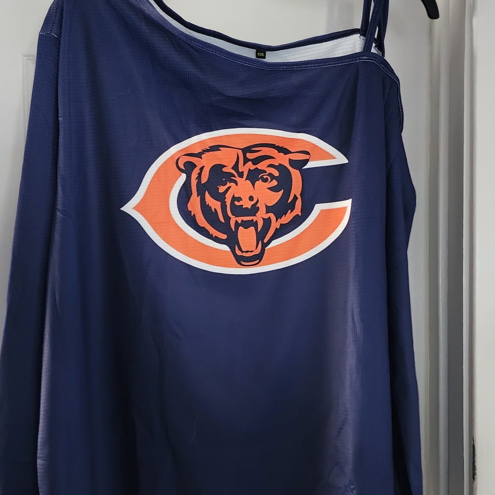 Chicago Bears Womans One Shoulder Top.